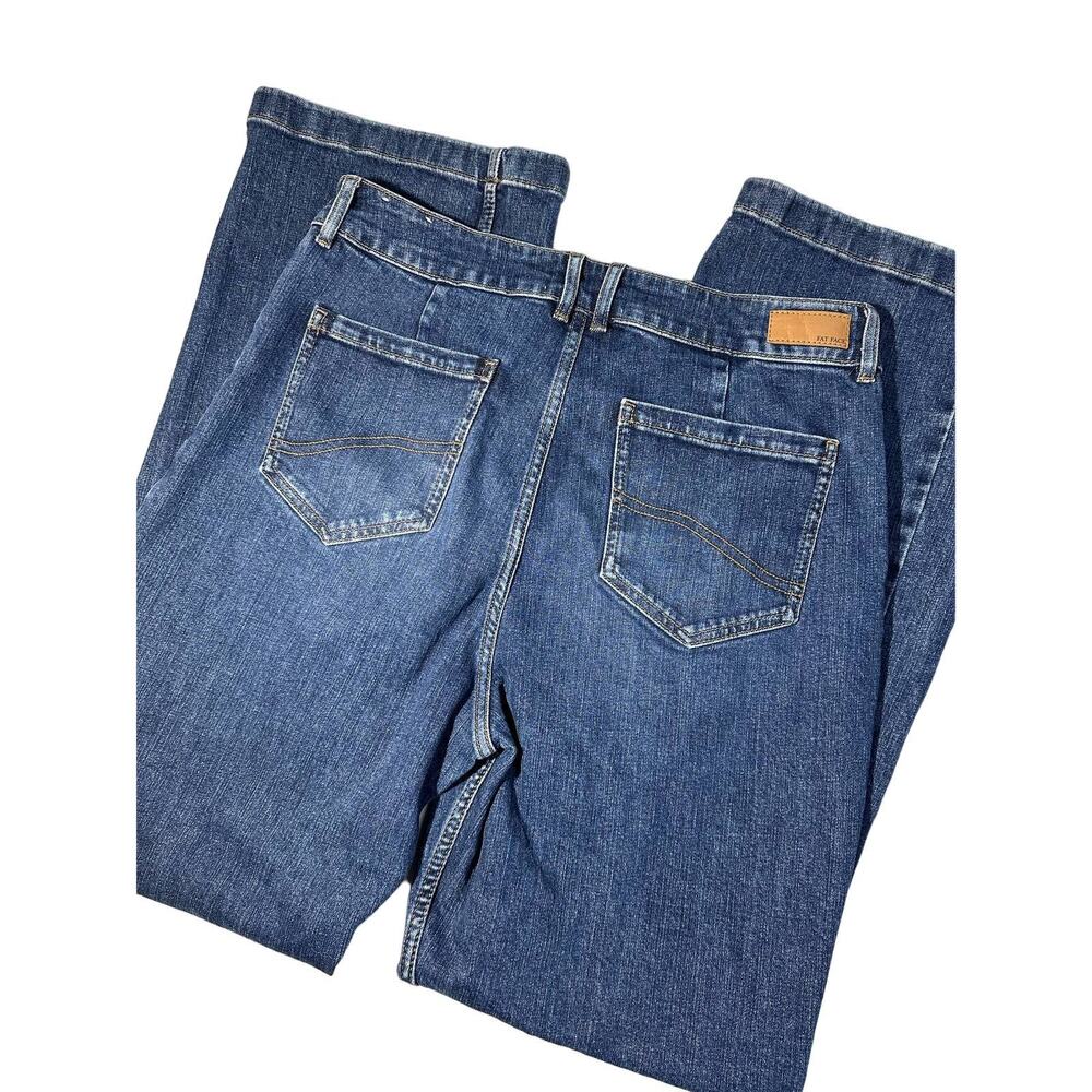 Fat Face UK Dark Wash Woman's Fit Flare Jeans Size 16L